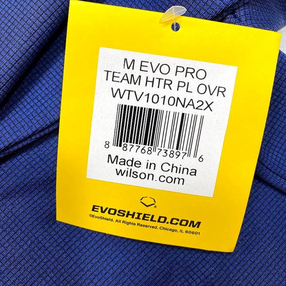 EvoShield Pro Team Heater Pullover Fleece 2XL Blue Warm Up Batting Cage Baseball - Picture 9 of 9